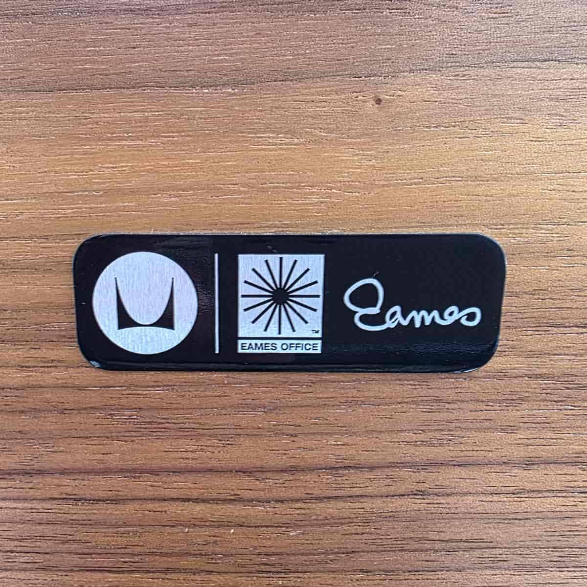 Brown & Walnut Herman Miller Original Eames Lounge Chair & Ottoman