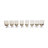Set of 8 glasses of white wine Cavalier Luminarc smoked vintage