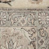 Brown & Cream Floral Vintage Rug, 195x302Cm