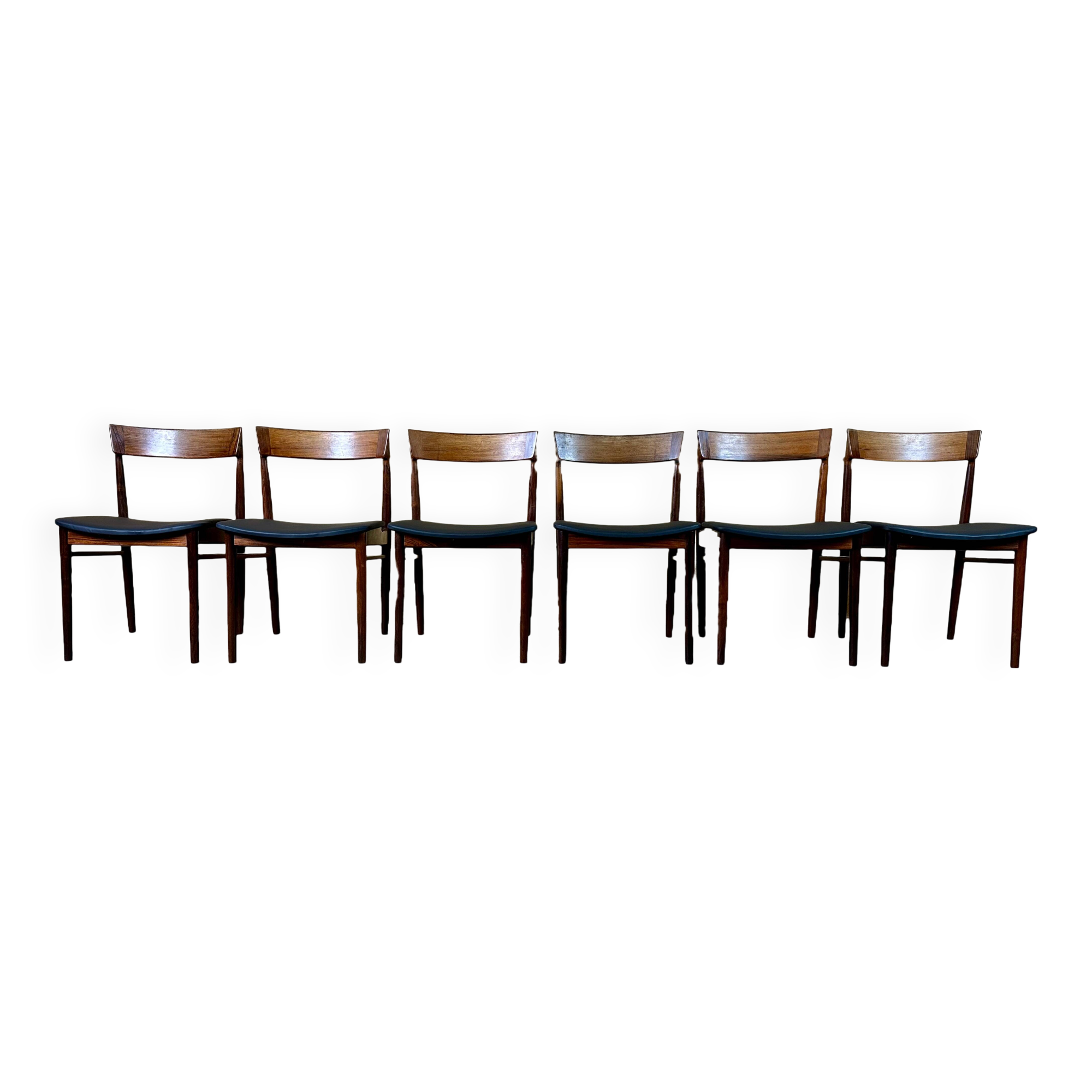 Set of 6 Henry Rosengren Hansen Model 39 Dining Chairs Rosewood