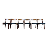Set of 6 Henry Rosengren Hansen Model 39 Dining Chairs Rosewood