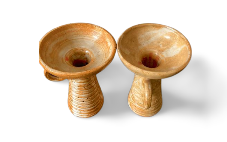 Pair of vintage candle holders