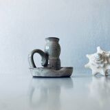 Ceramic candle holder signed Vallauris