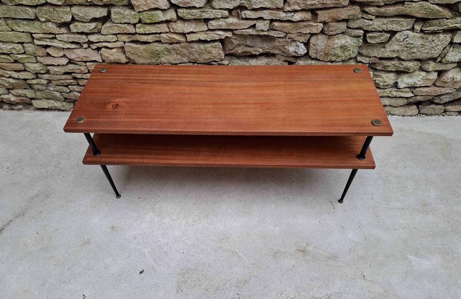 Coffee table with two tiers