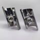Duo of 70s chrome wall lights