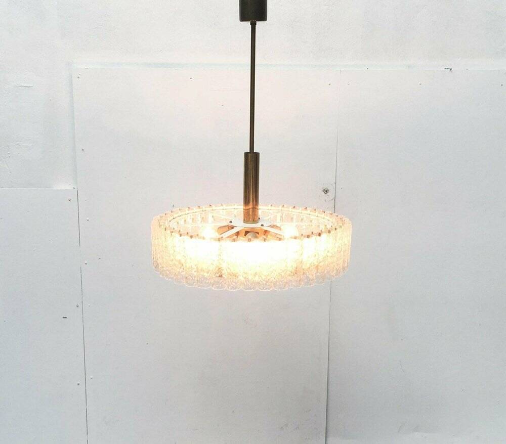 Large German chandelier from the mid-century by Doria Leuchten, 1960s.