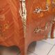 Louis XV style curved chest of drawers, rosewood, restored