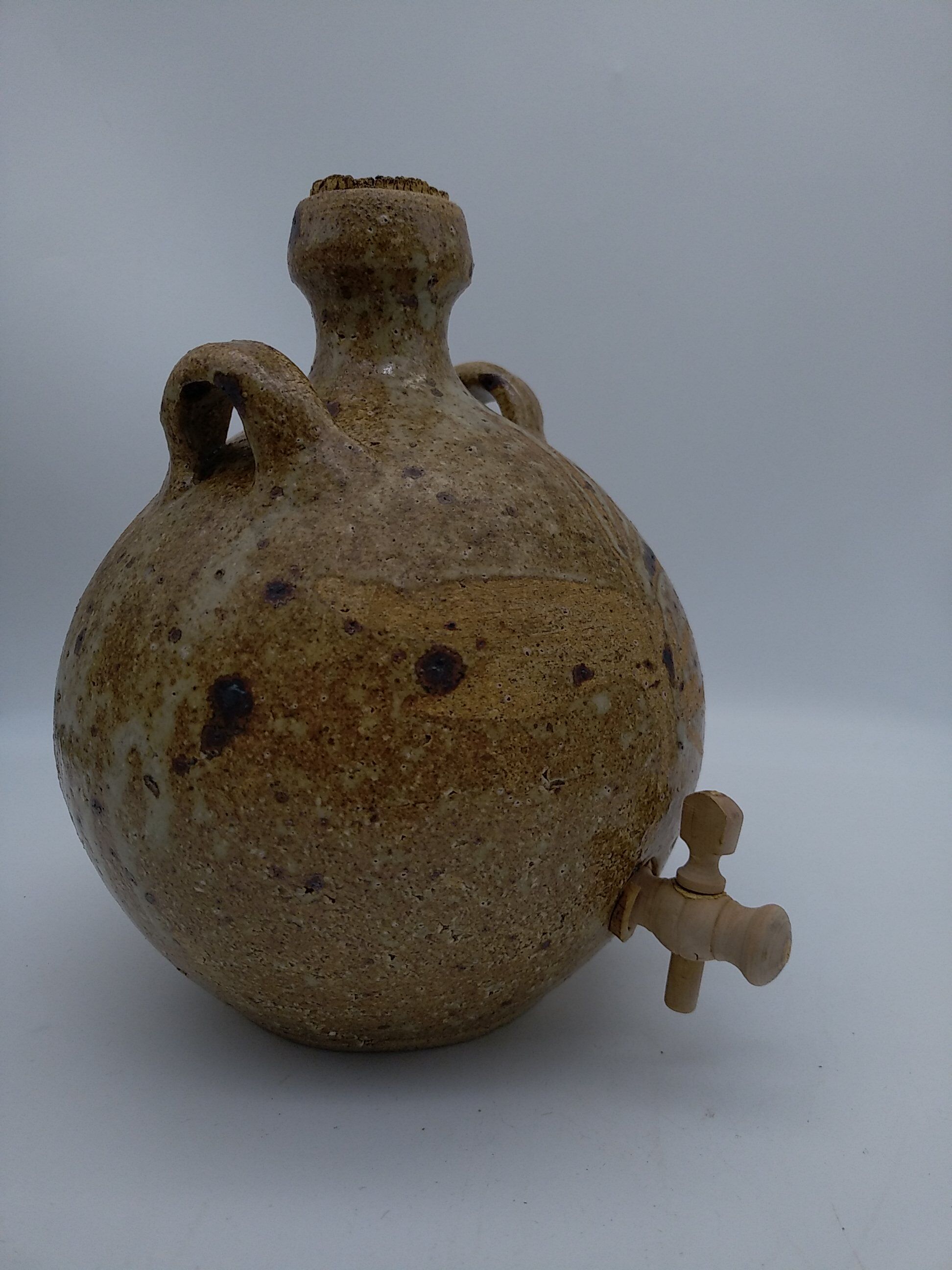Vinegar in sandstone pyrity signed Alain Blanchard.