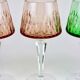 Ensemble de 6 verres de vin en cristal de Bohême