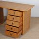 Vintage wicker, bamboo and brass desk by Dal Vera, 1970s