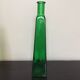 Series of 3 green and yellow glass vases