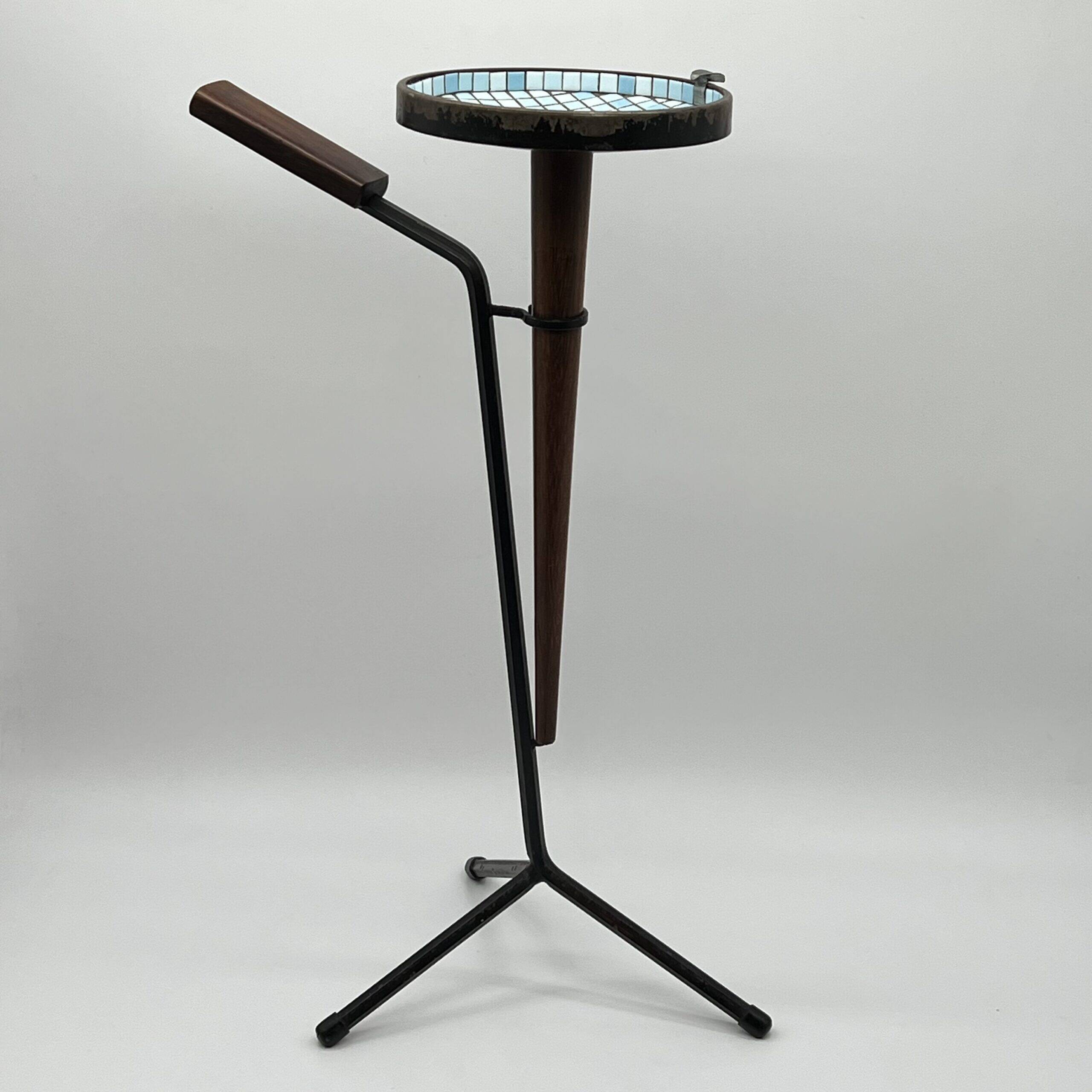 Floor ashtray "Blue Mosaic", 1950s