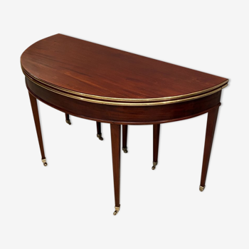 Half-moon table in mahogany period directoire late eighteenth
