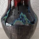 Vase émaillé vintage JP Garnier