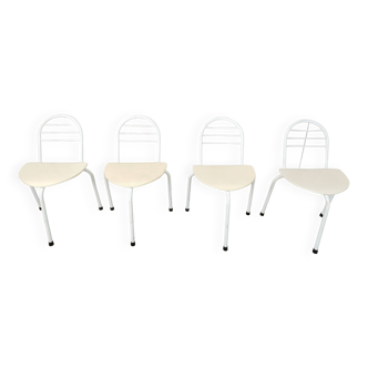 Chaises de salle à manger trépied postmodernes, années 1980