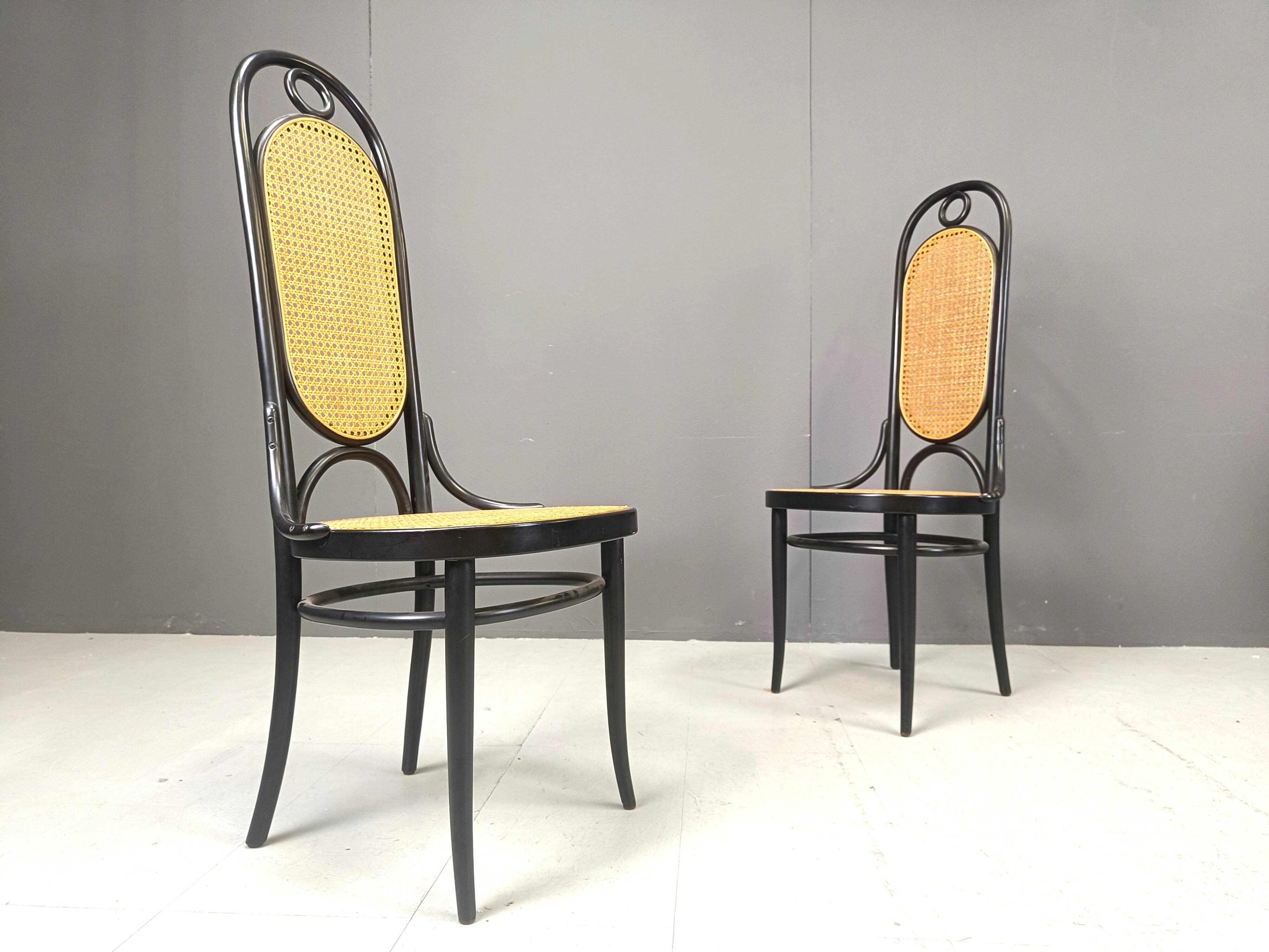 Thonet No. 207 “Long John” Dining Chairs, Set of 6, 1981