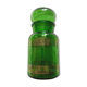 Apothecary green glass jar with gilding -vintage