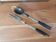Salad serving set in horn and silver-plated metal in the Louis XVI style.