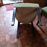 Set of 6 studded velvet chairs