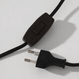 Mid-Century Swedish Wood And Iron Tall Lamp