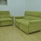 Green corduroy modular sofa from the 70s, 7 pieces