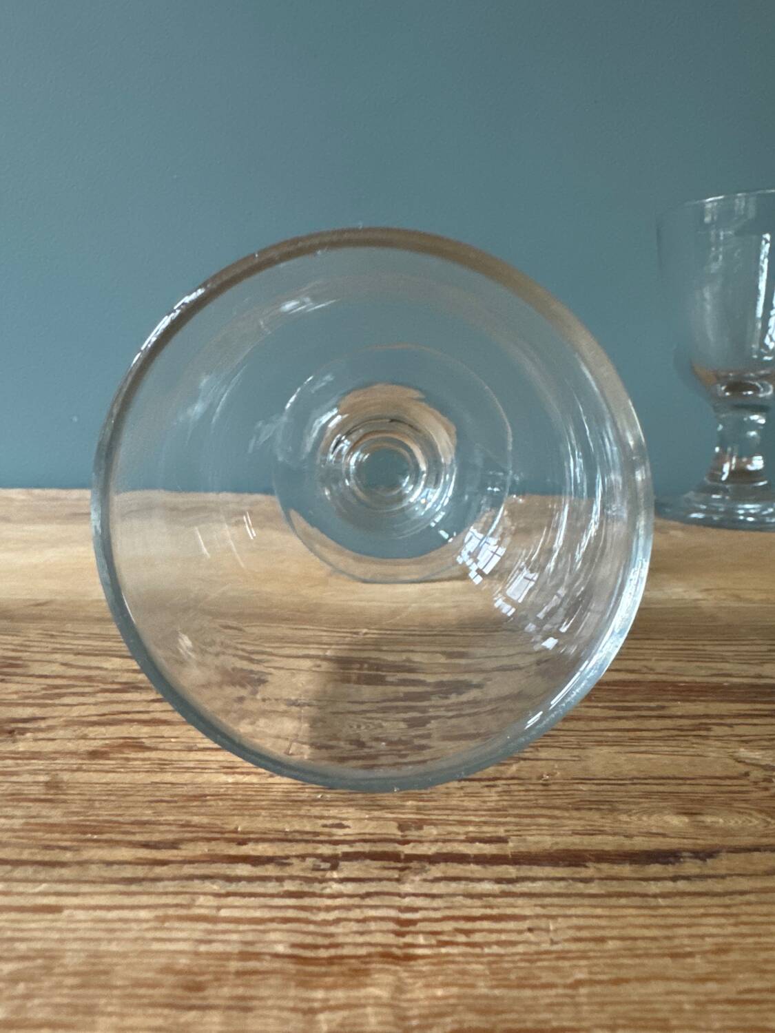 Verres à vin anciens bord doré - France