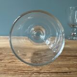 Série de 6 verres à pied anciens dépareillés