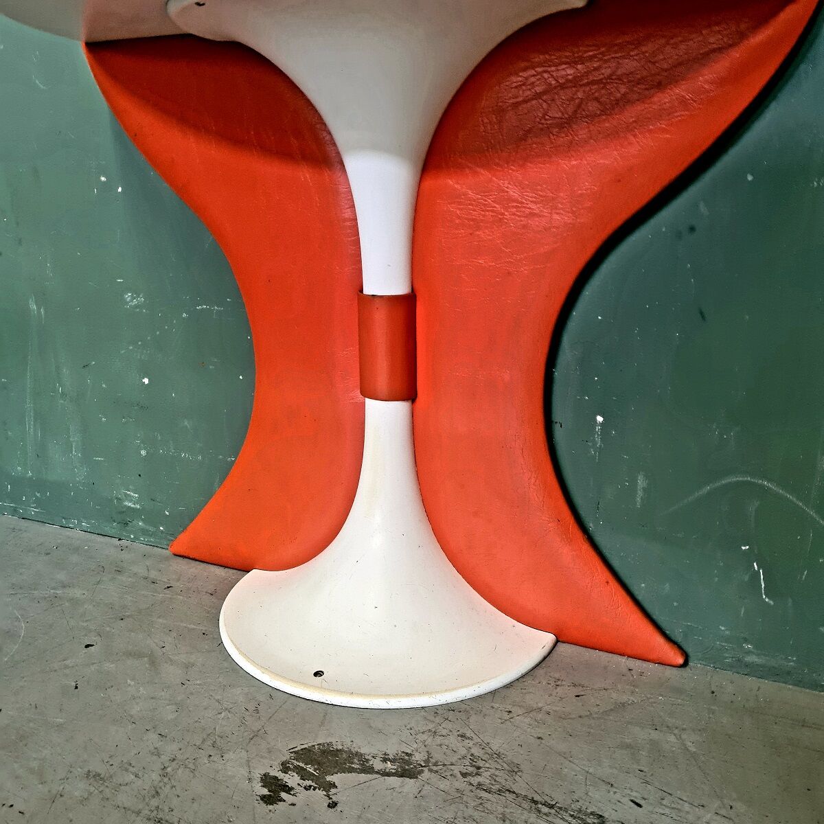 French retro wall console with drawer