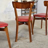 4 vintage romy bistro chairs 1950