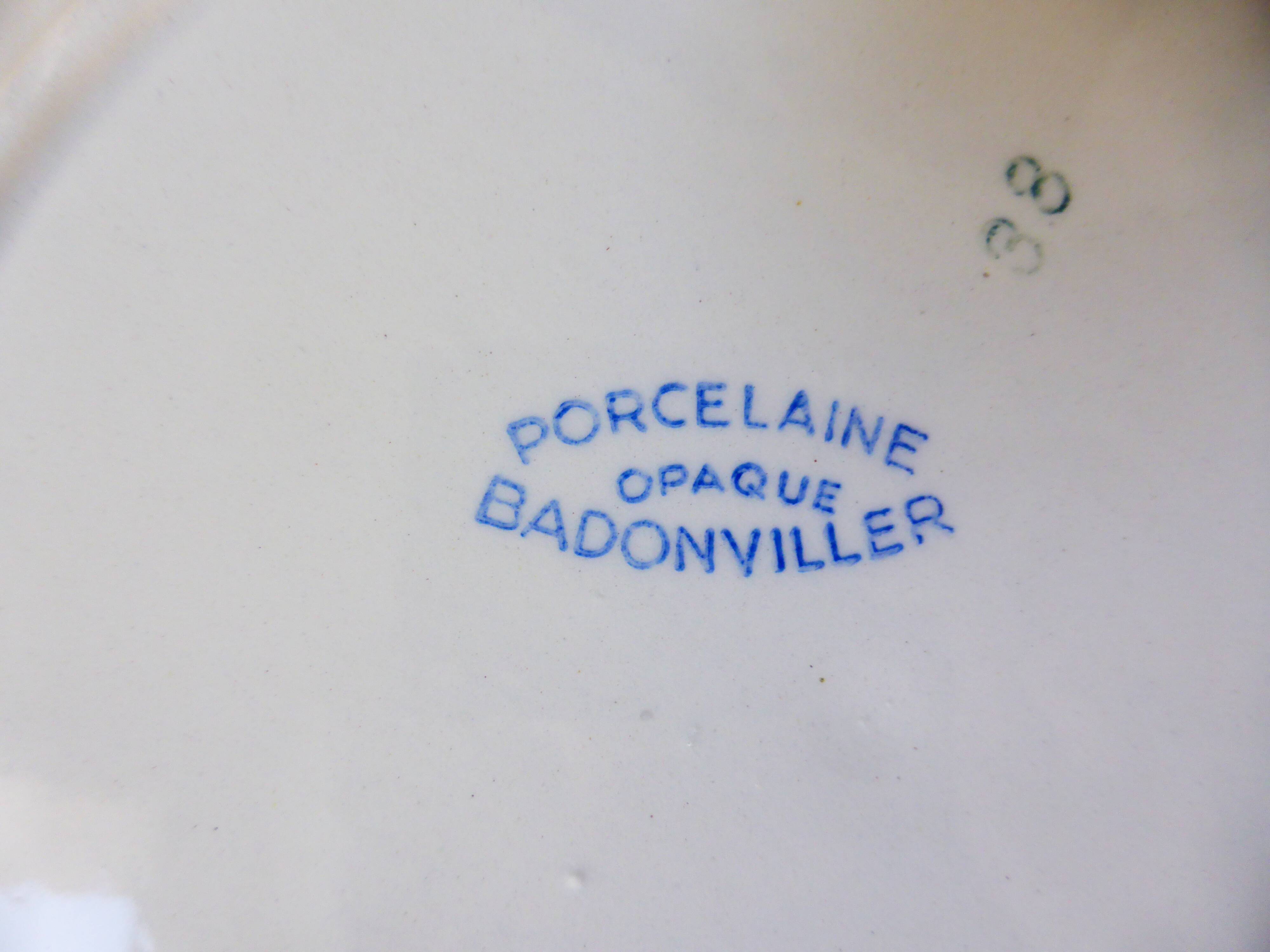 2 flat plates in pell mixes Digoin Sarreguemines and Badonviller 2107118