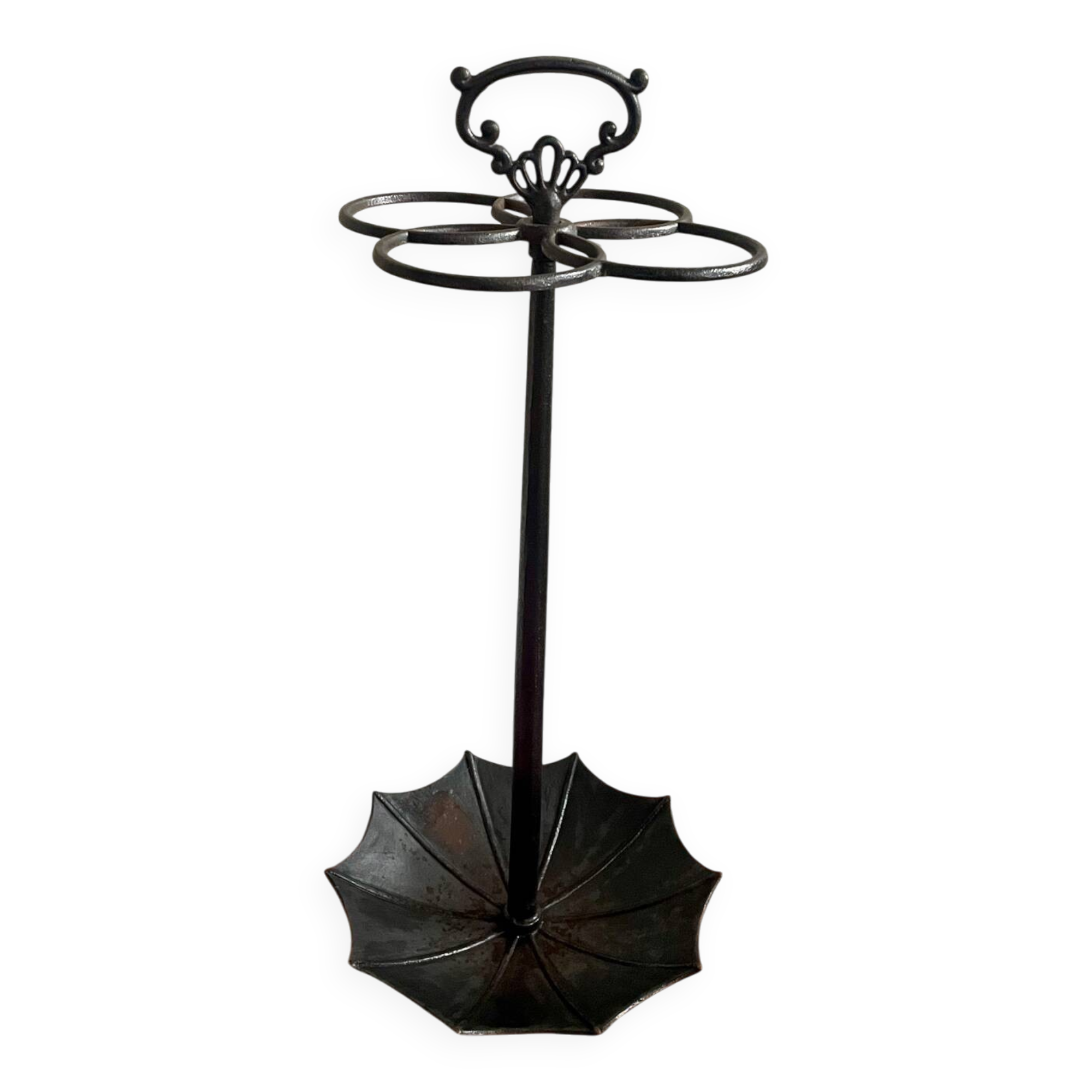 Vintage Umbrella Stand in Wrought Iron