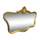 Vintage gold baroque mirror – 107 × 83 cm – authentic
