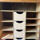 solid oak wardrobe with storage