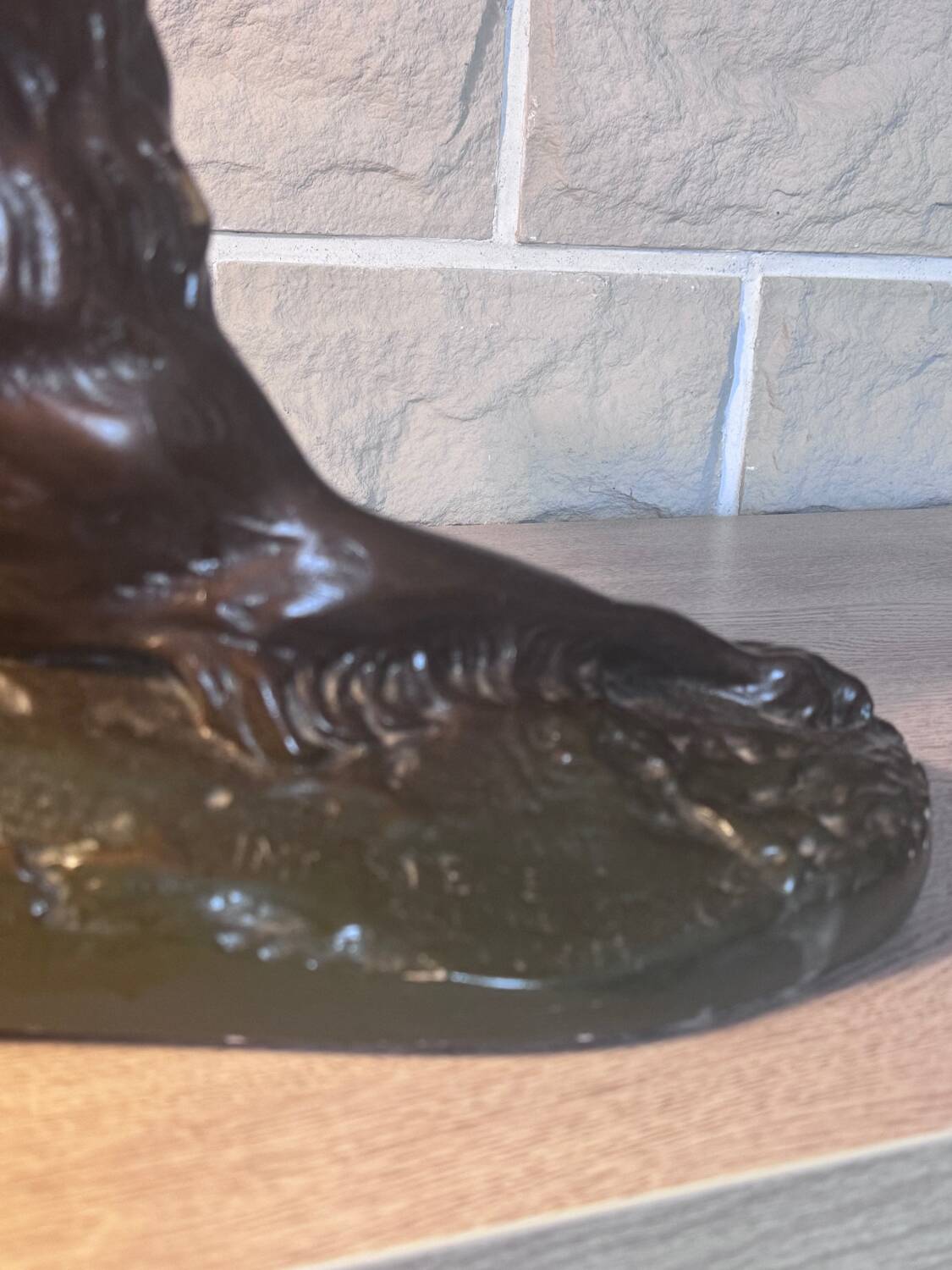 Large ancient sculpture – Reclining Greyhound after P.J. Mêne – edition