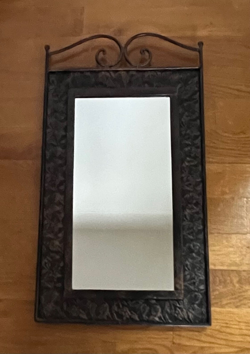 Wrought iron mirror