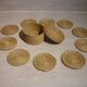 10 coasters in their wicker box