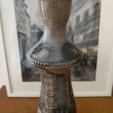 Salt stoneware lamp base signed jean-claude courjault