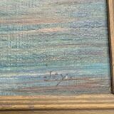 Old oil painting on canvas from the 19th/20th century.