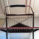 Vintage wooden and brass magazine rack