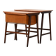 Pair of Scandinavian Nesting Coffee Tables with Yarn Box