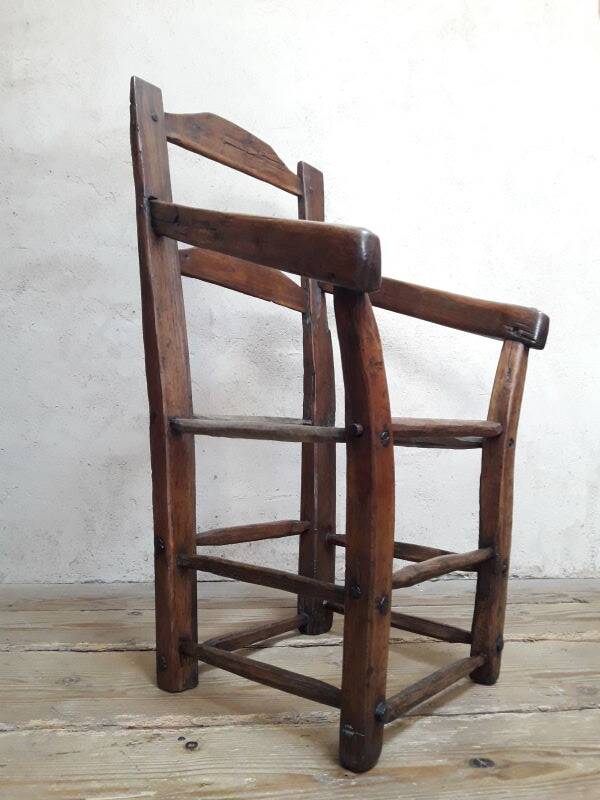 Old country folk art armchair