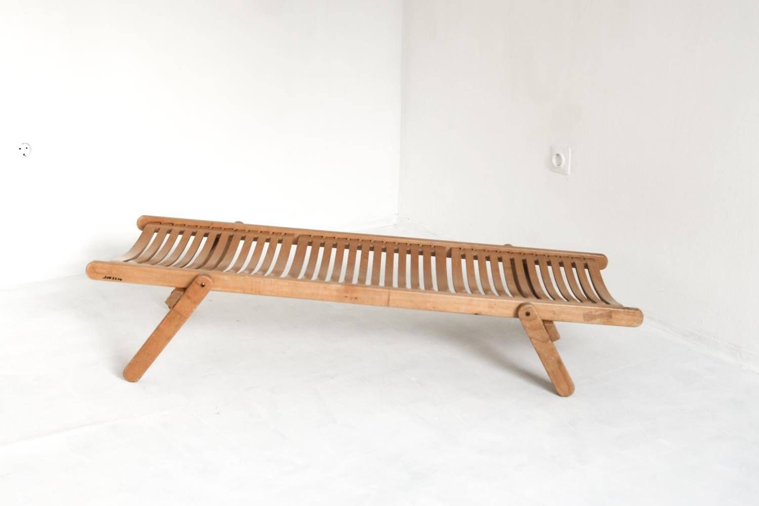 Vintage foldable Rex children's daybed by Niko Kralj for Stol, 1989