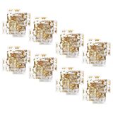 Magnificent crystal wall light by Kinkeldey, Germany, 1970s.