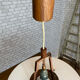 Vintage teak pendant lamp 1970