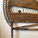 Vintage rattan headboard