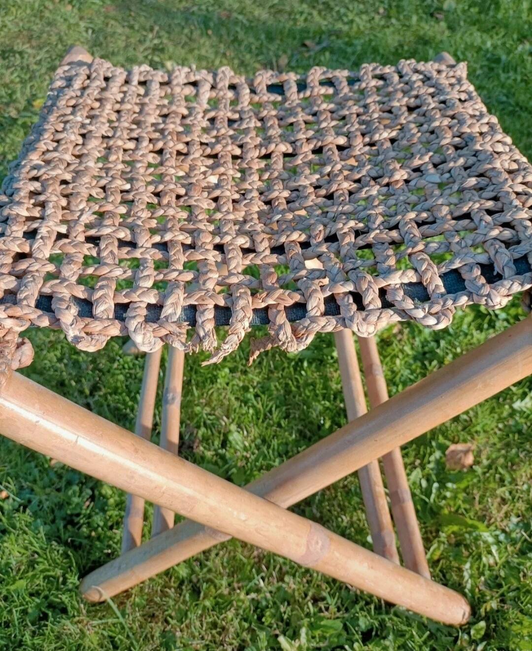 Retro bamboo stool