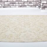 Beige Geometric Oushak Turkish Rug sku 3123