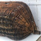 Harvest hood basket wood and wicker