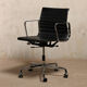 Charles & Ray Eames EA117 Office Chair in Black Leather and Chrome, Vitra
