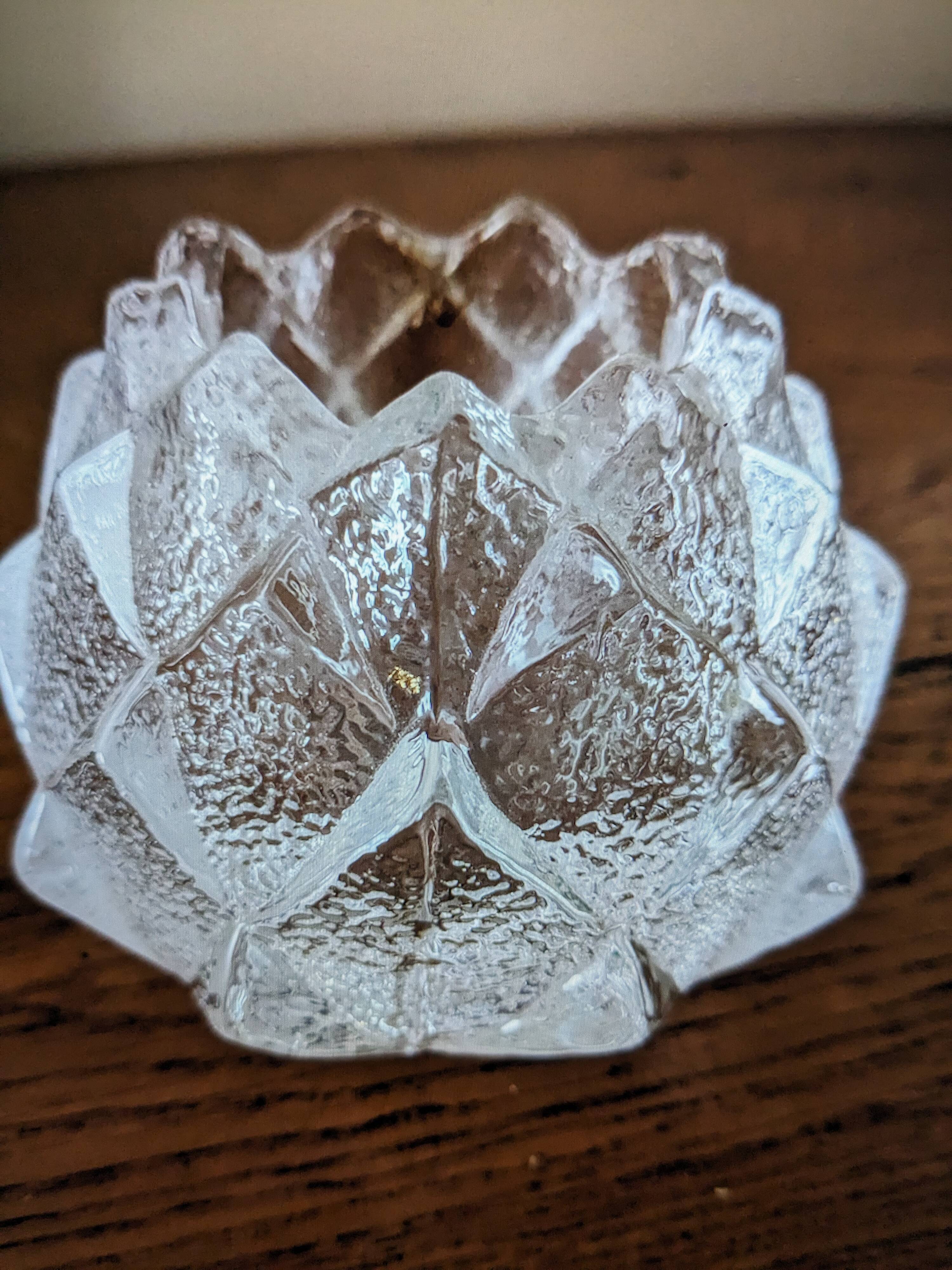 Firelfly Nimbus crystal votive candle holder Orrefors Sweden